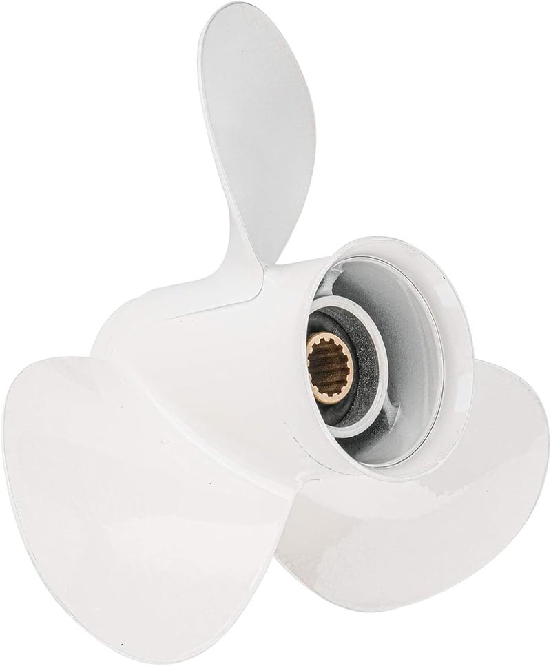 VQPROPs Outboard Propeller Aluminum Boat Outboard Propeller fit Yamaha Engines 25/30/40/50/55/60HP,3-1/2" Gearcase Engines 13 Spline Tooth,RH - Image 5